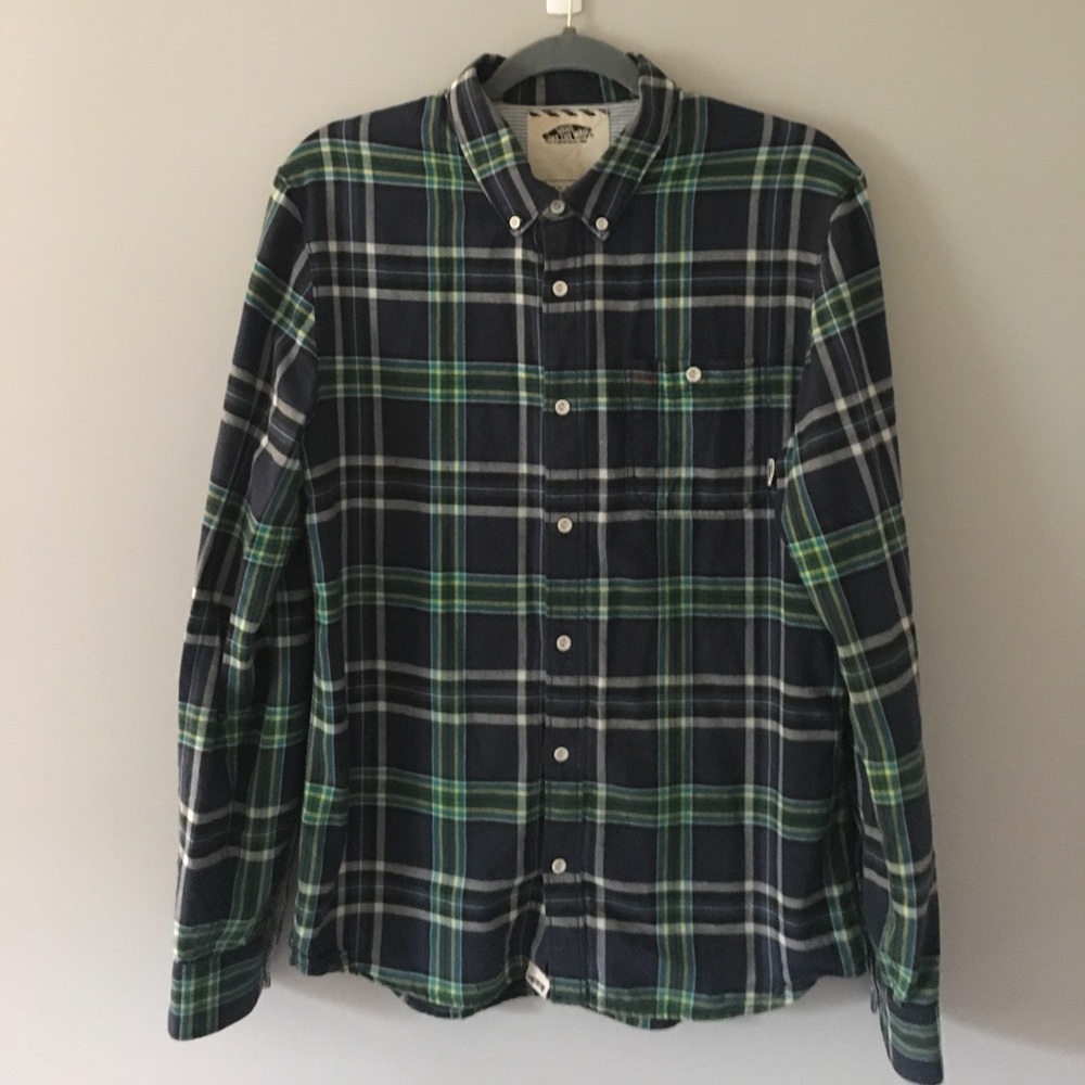 Vans men’s button down flannel shirt